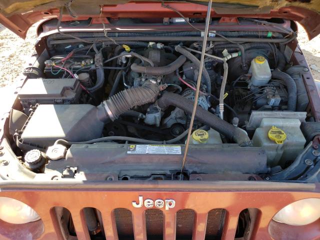 1J4GB591X7L102295 - 2007 JEEP WRANGLER SAHARA BURGUNDY photo 11