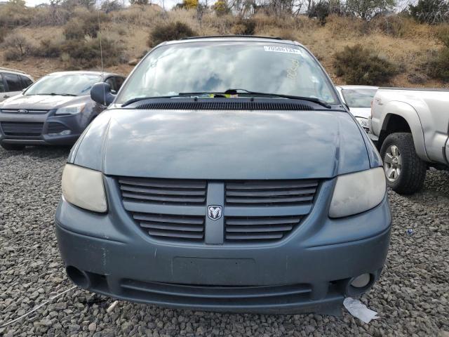 2D4GP44L17R241459 - 2007 DODGE GRAND CARA SXT BLUE photo 5