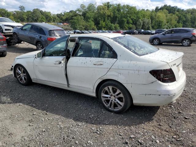 WDDGF8BB4CR207779 - 2012 MERCEDES-BENZ C 300 4MATIC WHITE photo 2