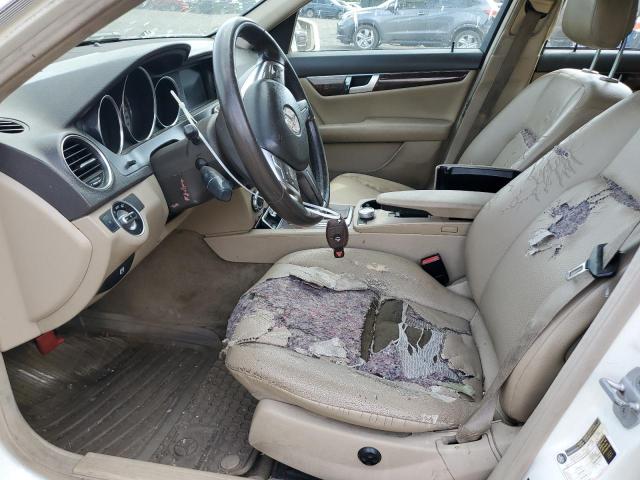 WDDGF8BB4CR207779 - 2012 MERCEDES-BENZ C 300 4MATIC WHITE photo 7