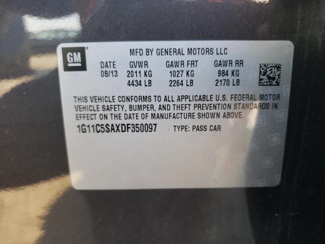 1G11C5SAXDF350097 - 2013 CHEVROLET MALIBU 1LT 灰色 照片 13