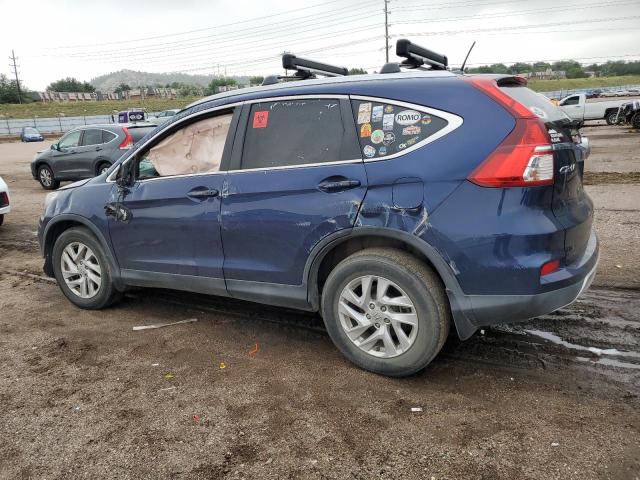 2HKRM4H7XGH607637 - 2016 HONDA CR-V EXL BLUE photo 2