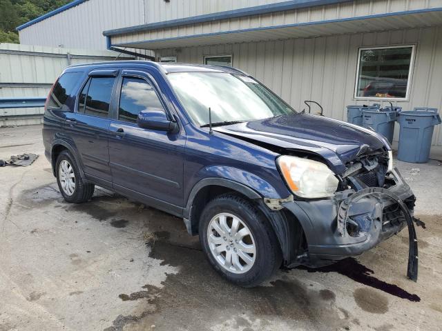 JHLRD78856C043547 - 2006 HONDA CR-V EX BLUE photo 4