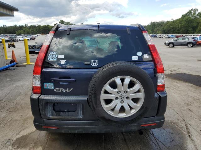 JHLRD78856C043547 - 2006 HONDA CR-V EX BLUE photo 6