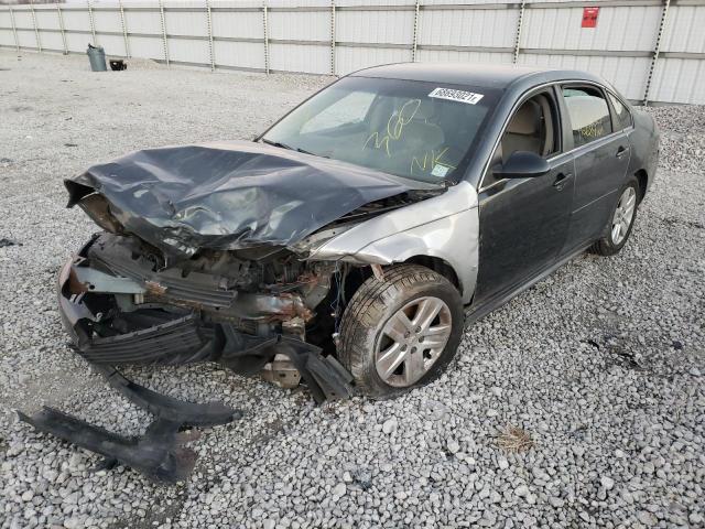 2G1WF5EK7B1242297 - 2011 CHEVROLET IMPALA LS GRAY photo 2