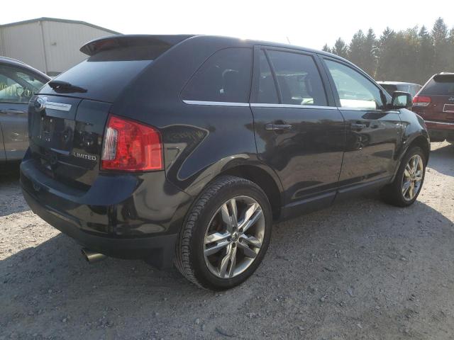 2FMDK3KC8BBA67852 - 2011 FORD EDGE LIMITED BLACK photo 3