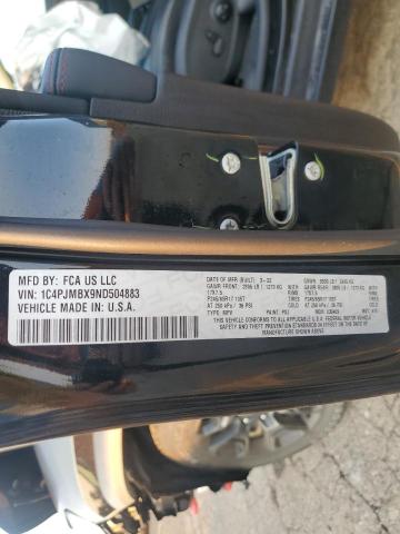 1C4PJMBX9ND504883 - 2022 JEEP CHEROKEE TRAILHAWK BLACK photo 13