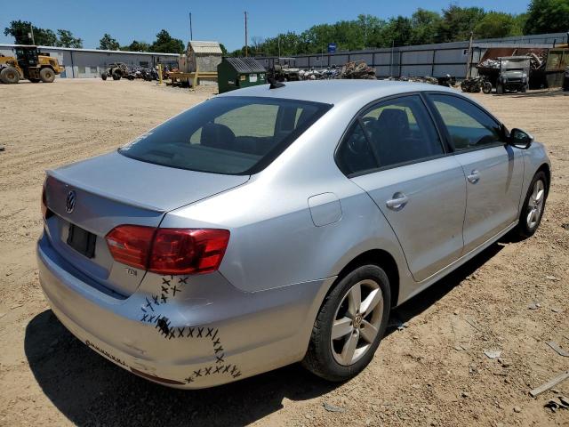 3VWLL7AJ4CM421156 - 2012 VOLKSWAGEN JETTA TDI SILVER photo 4