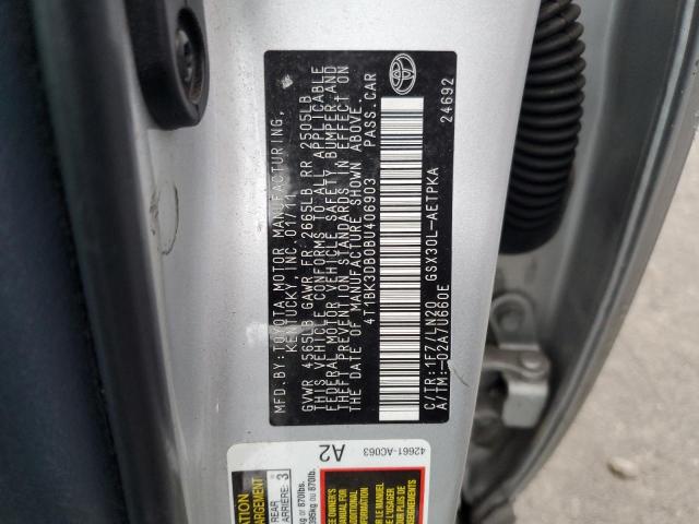 4T1BK3DB0BU406903 - 2011 TOYOTA AVALON BASE Gümüş foto 12