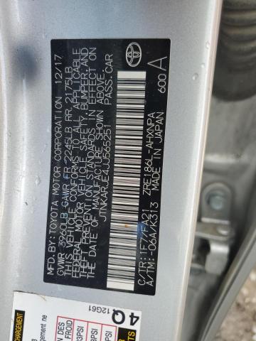 JTNKARJE4JJ565251 - 2018 TOYOTA COROLLA IM SILVER photo 12