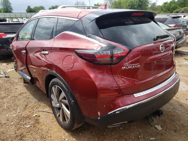 5N1AZ2CS4LN116436 - 2020 NISSAN MURANO SL RED photo 3