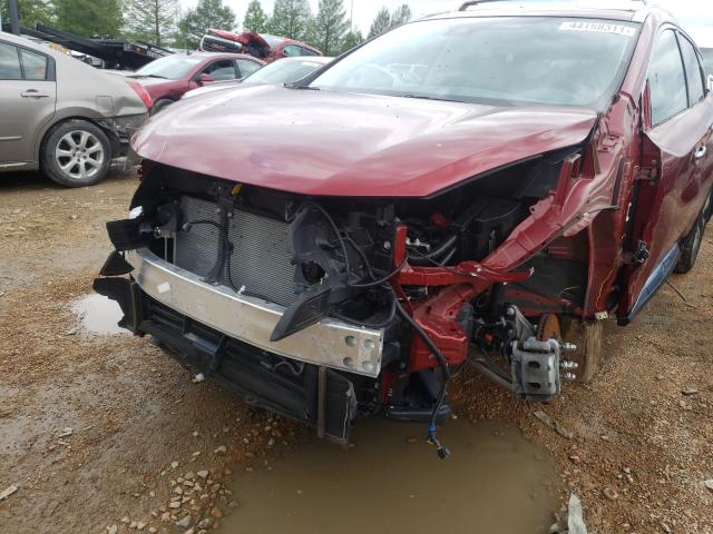 5N1AZ2CS4LN116436 - 2020 NISSAN MURANO SL RED photo 9