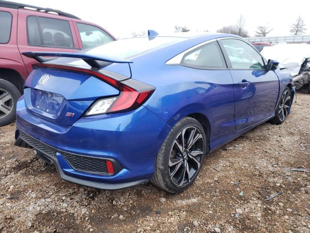 2HGFC3A52KH751128 - 2019 HONDA CIVIC SI BLUE photo 4