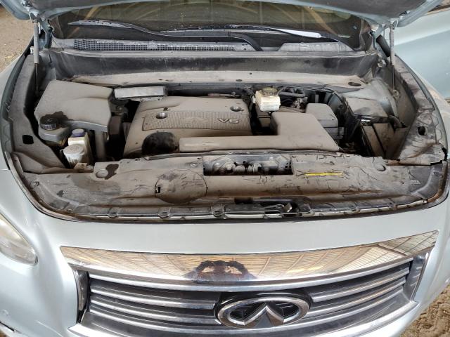 5N1AL0MN8EC513564 - 2014 INFINITI QX60 SILVER photo 11