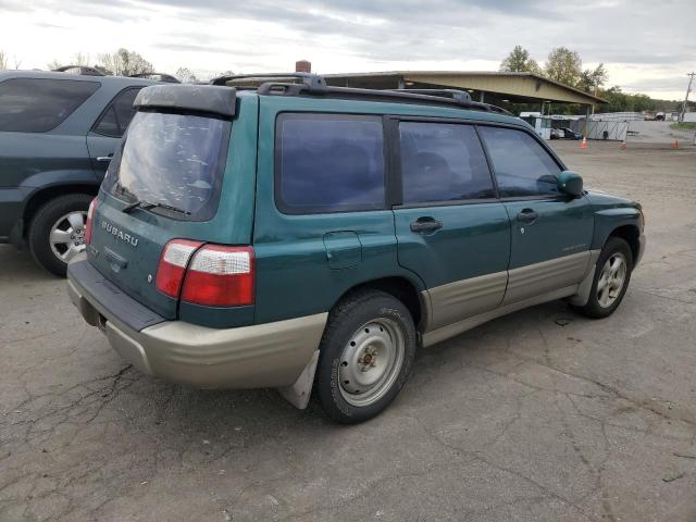 JF1SF65541H748886 - 2001 SUBARU FORESTER S მწვანე ფოტო 3