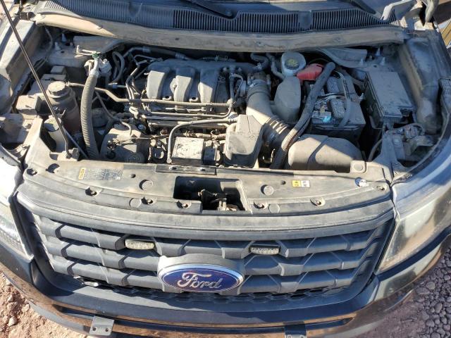 1FM5K8AR6KGB22170 - 2019 FORD EXPLORER POLICE INTERCEPTOR Qara foto 12