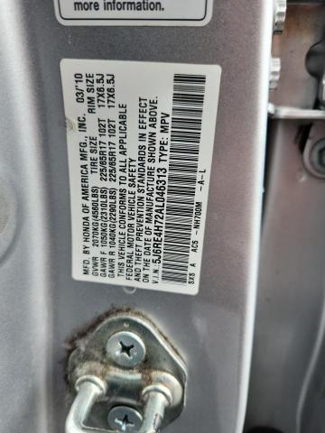5J6RE4H72AL046313 - 2010 HONDA CR-V EXL SILVER photo 14