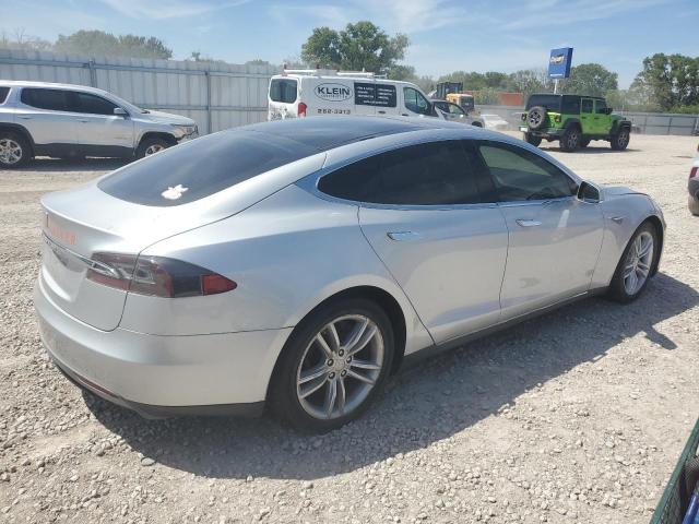 5YJSA1S19EFP38762 - 2014 TESLA MODEL S SILVER photo 3