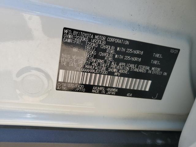 JTEAAAAHXMJ077000 - 2021 TOYOTA VENZA LE თეთრი ფოტო 13