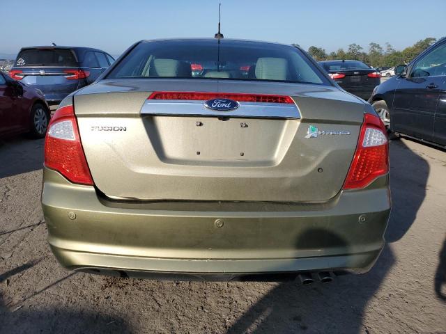 3FADP0L38CR167235 - 2012 FORD FUSION HYBRID GREEN photo 6