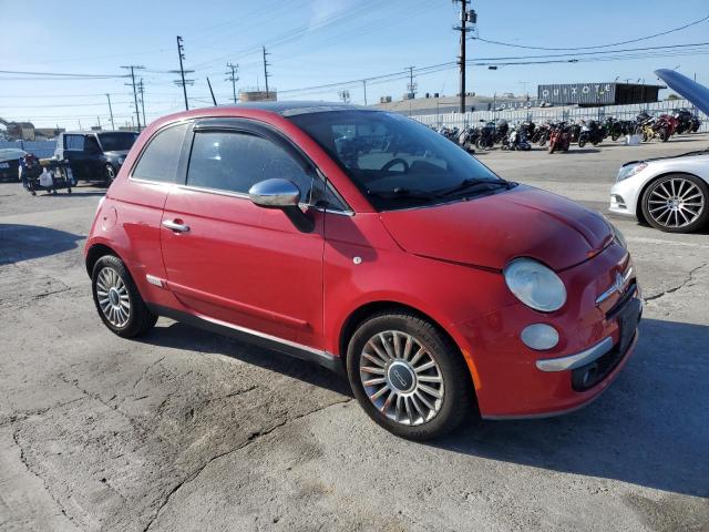 3C3CFFCR7CT118020 - 2012 FIAT 500 LOUNGE RED photo 4