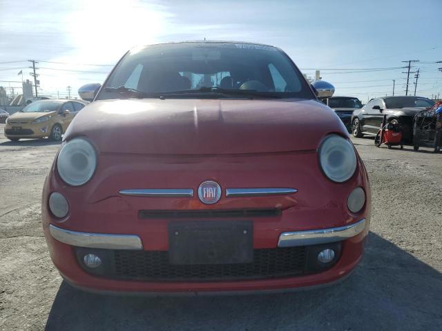 3C3CFFCR7CT118020 - 2012 FIAT 500 LOUNGE RED photo 5