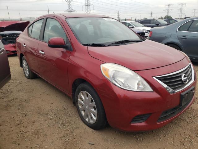 3N1CN7AP6DL878238 - 2013 NISSAN VERSA S RED photo 4