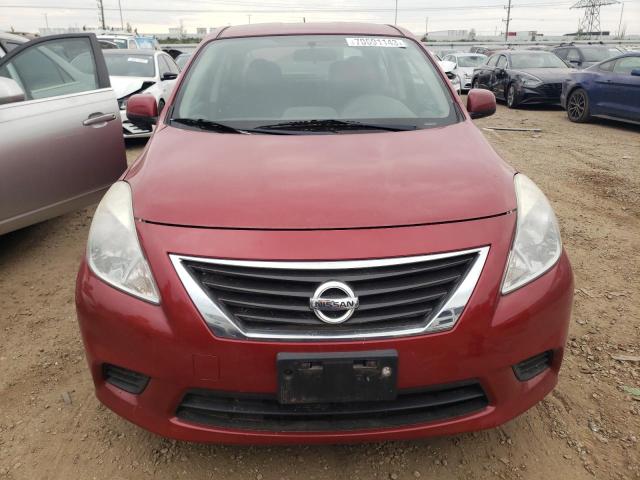 3N1CN7AP6DL878238 - 2013 NISSAN VERSA S RED photo 5