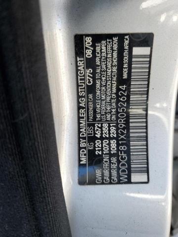 WDDGF81X29R052624 - 2009 MERCEDES-BENZ C 300 4MATIC SILVER photo 13