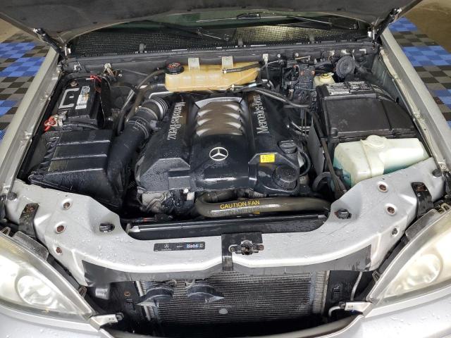 4JGAB75EX3A393642 - 2003 MERCEDES-BENZ ML 500 ვერცხლისფერი ფოტო 12