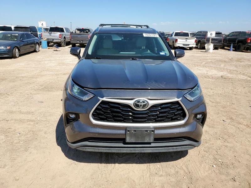 5TDGZRAH8MS537702 - 2021 TOYOTA HIGHLANDER XLE GRAY photo 5