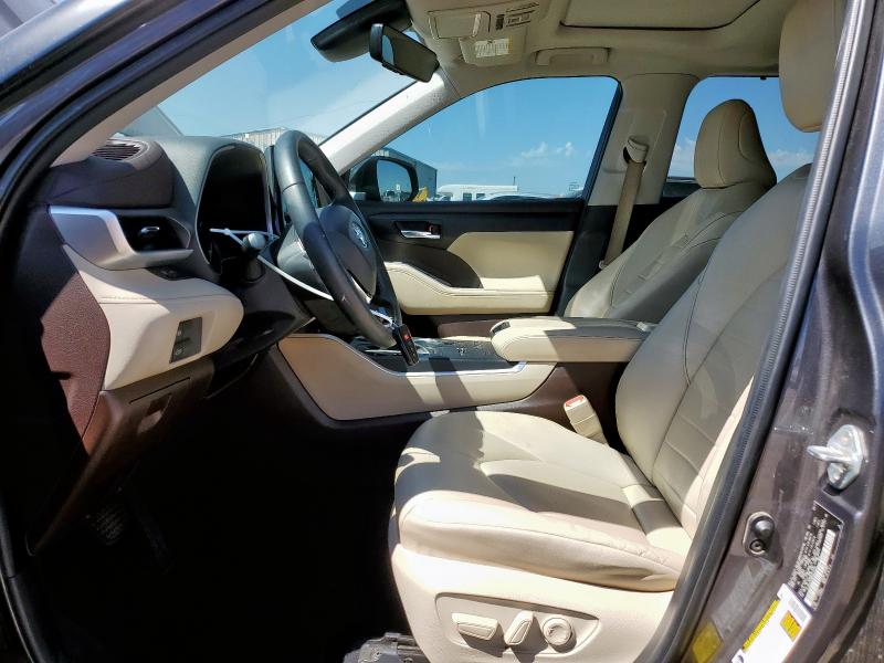 5TDGZRAH8MS537702 - 2021 TOYOTA HIGHLANDER XLE GRAY photo 7