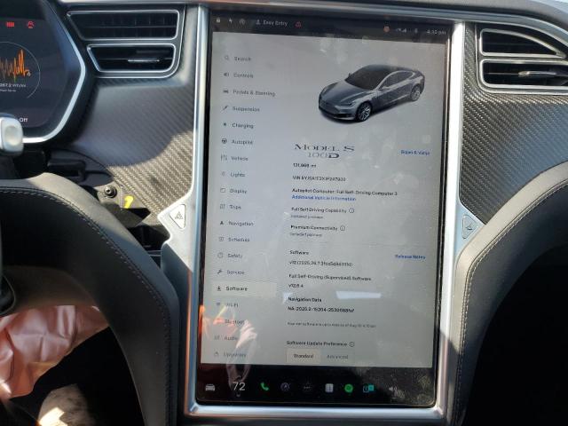5YJSA1E2XJF247938 - 2018 TESLA MODEL S Srebrny zdjęcie 9