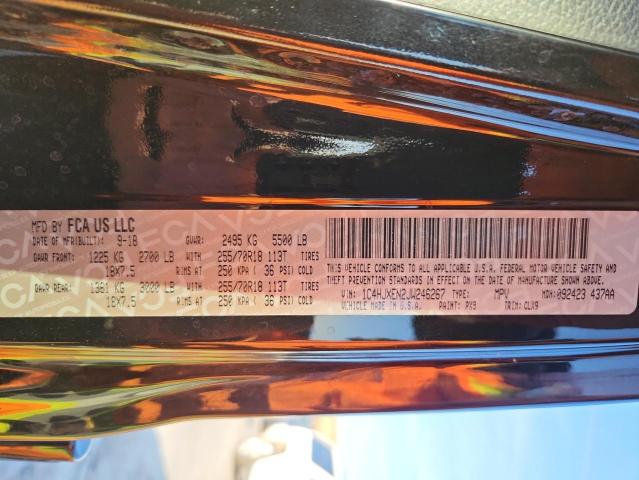 1C4HJXEN2JW246267 - 2018 JEEP WRANGLER U SAHARA Negro foto 14