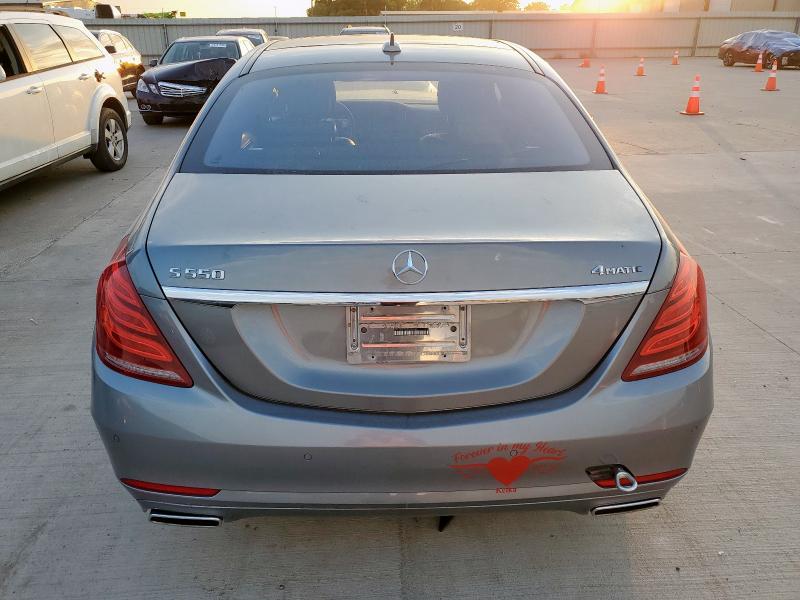 WDDUG8FB8FA129908 - 2015 MERCEDES-BENZ S 550 4MATIC SILVER photo 6