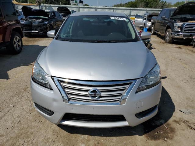 3N1AB7AP9FL674567 - 2015 NISSAN SENTRA S SILVER photo 5