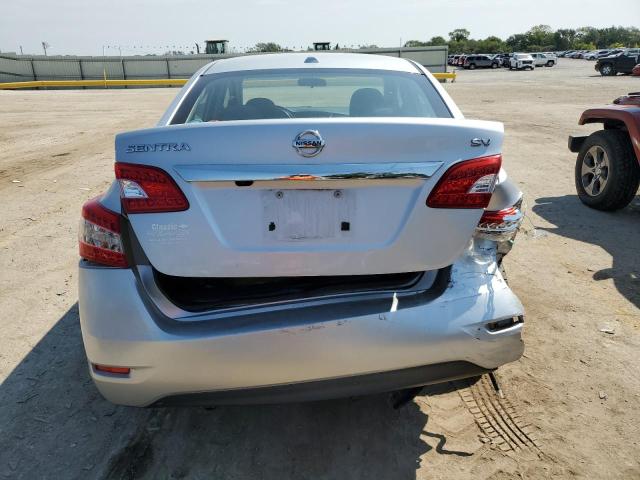 3N1AB7AP9FL674567 - 2015 NISSAN SENTRA S SILVER photo 6