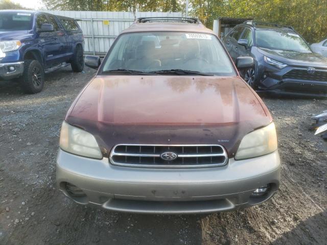 4S3BH665927608004 - 2002 SUBARU LEGACY OUTBACK RED photo 5