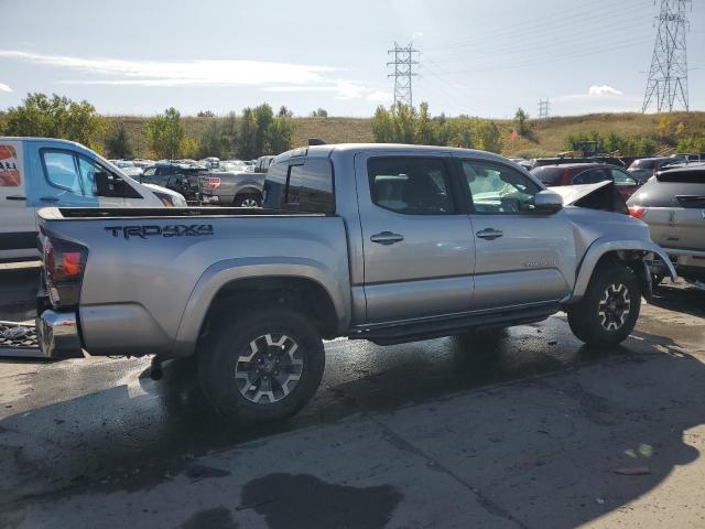 3TMCZ5ANXLM308224 - 2020 TOYOTA TACOMA DOUBLE CAB SILVER photo 3