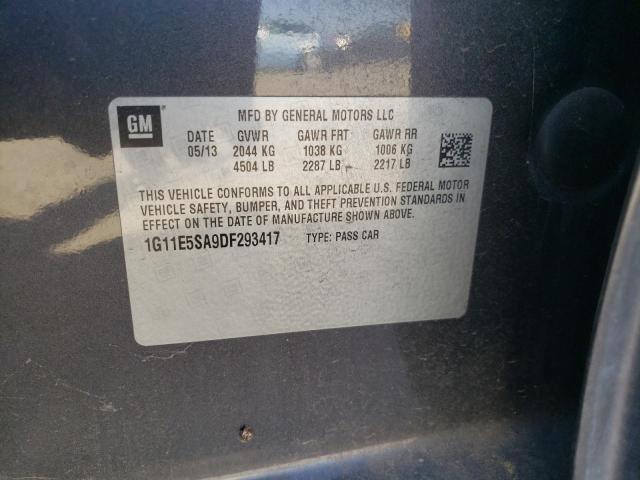1G11E5SA9DF293417 - 2013 CHEVROLET MALIBU 2LT Boz foto 12