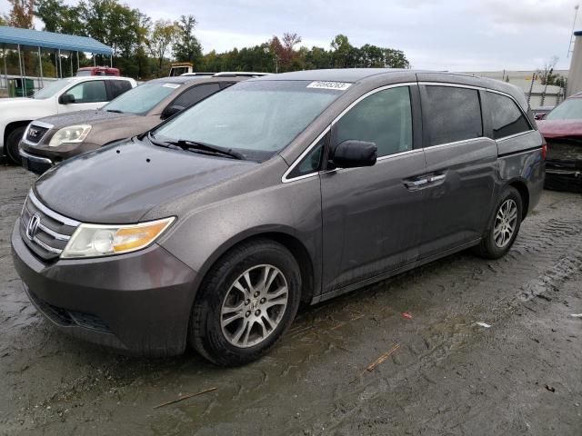 5FNRL5H41BB054477 - 2011 HONDA ODYSSEY EX GRAY photo 1