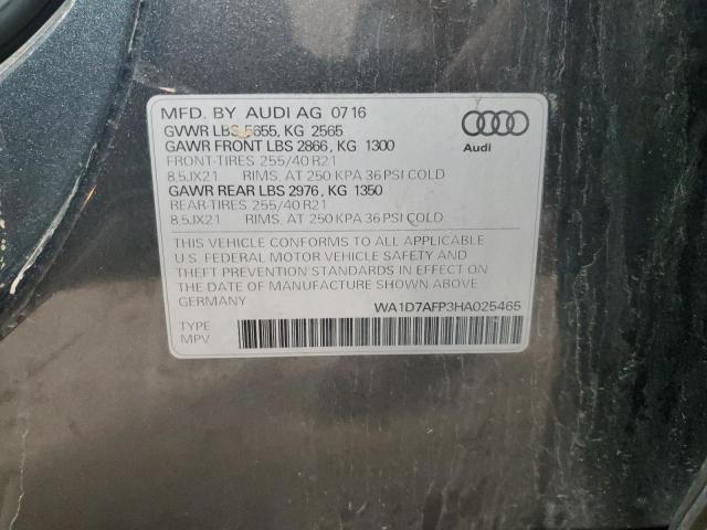 WA1D7AFP3HA025465 - 2017 AUDI Q5 PREMIUM PLUS S-LINE GRAY photo 12