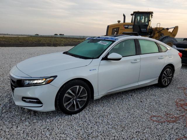 1HGCV3F44JA003944 - 2018 HONDA ACCORD HYBRID EX WHITE photo 1