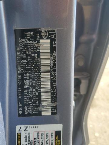 2T1KR32E67C656468 - 2007 TOYOTA COROLLA MA XR BLUE photo 12