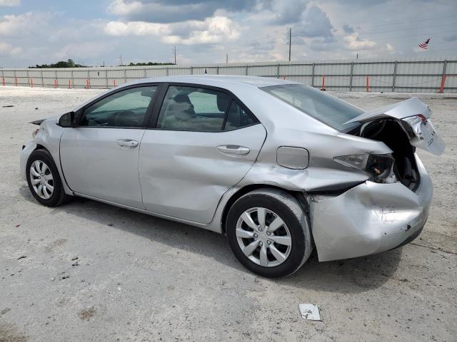 2T1BURHE1FC416817 - 2015 TOYOTA COROLLA L SILVER photo 2