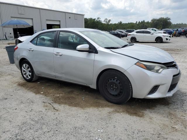 2T1BURHE1FC416817 - 2015 TOYOTA COROLLA L SILVER photo 4