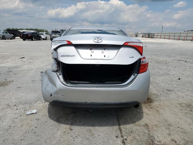 2T1BURHE1FC416817 - 2015 TOYOTA COROLLA L SILVER photo 6