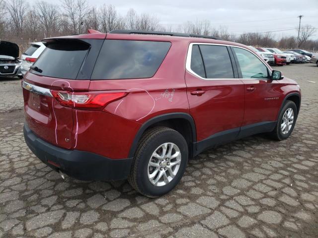 1GNERGKW6MJ155603 - 2021 CHEVROLET TRAVERSE LT RED photo 3