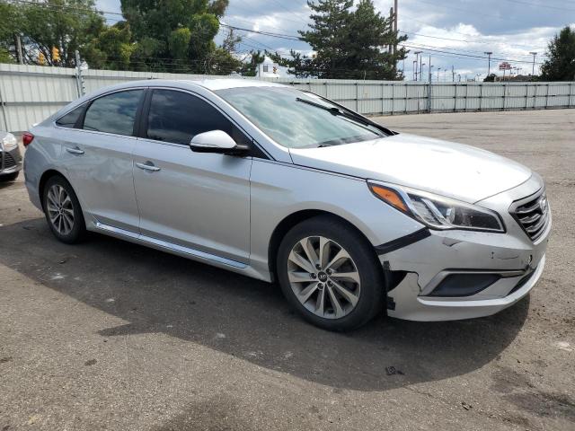 5NPE34AF2FH081151 - 2015 HYUNDAI SONATA SPORT SILVER photo 4