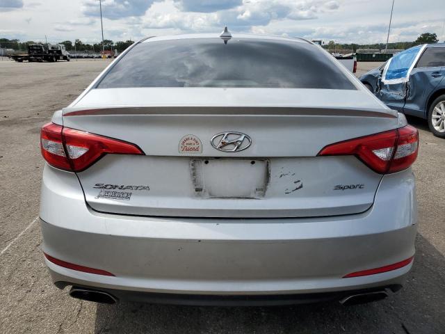 5NPE34AF2FH081151 - 2015 HYUNDAI SONATA SPORT SILVER photo 6